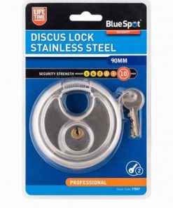 BlueSpot Discus Padlock S/S 90mm