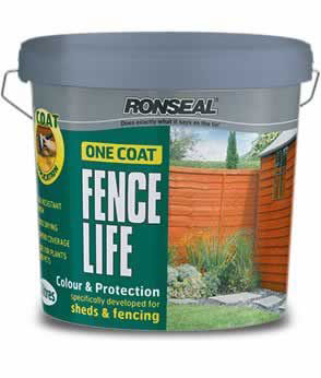 Ronseal One Coat Fencelife Medium Oak 5ltr - Image 3