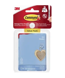 4398 17006CLR-VP Command 18 Mini Hooks, Value pack