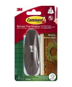 4400 17083BZ-AWES Command Outdoor Designer Hook Large Bronze