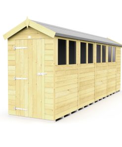 4ft x 19ft Apex Shed