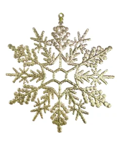58109 30cm Dainty Snowflake Champagne