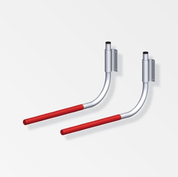 ALFER Wall Holders (Pair) 550x270mm Aluminium (PAIR) - Image 2