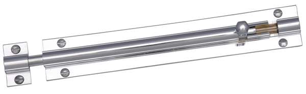 Barrel Bolt Straight 100x25mm Polished Chrome (EACH)