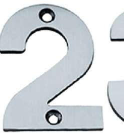 Numeral Face Fix 100mm No.1 Stainless (EACH)