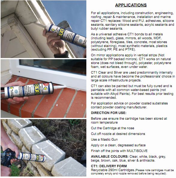 CT1 Sealant Adhesive 290ml Beige (EACH) - Image 4