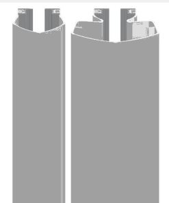 ELLEN FP5090-198GRY Door Finger Protector 1.98m PVC Grey (SET)