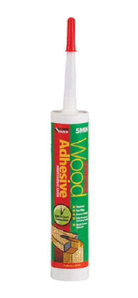 EVERBUILD Polyurethane Wood Adhesive 5min 310ml Trans (EACH)
