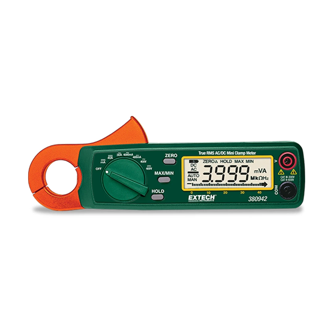 Extech 380942 30A True RMS AC/DC Mini Clamp Meter - Image 2