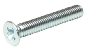 Machine Screw M4x20mm Pozi CSK ZP (EACH)