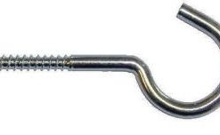 Screw In Hook 80×12 Zinc Plated (EACH)