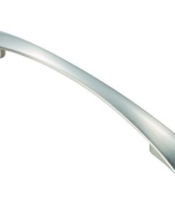 Waisted Flat Bow Handle 128mm Satin Nickel (EACH)