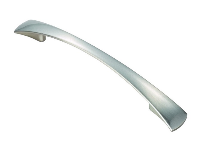 Waisted Flat Bow Handle 128mm Satin Nickel (EACH) - Image 2