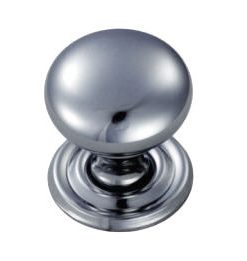 CARLISLE BRASS DL47CCP Cupboard Knob (with Loose Rose) 38mm PC (EACH)