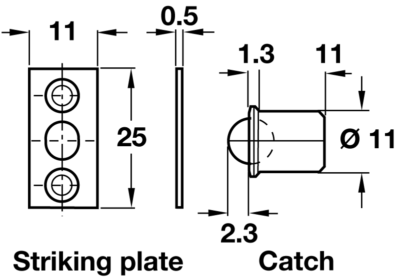 HAFELE 241.80.532 Ball Catch 11mm EB (EACH) - Image 3