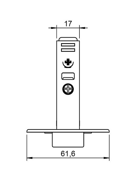 HAFELE 311.04.001 Concealed Hinge Soft Close Smuso Half Overlay (HINGE) - Image 5