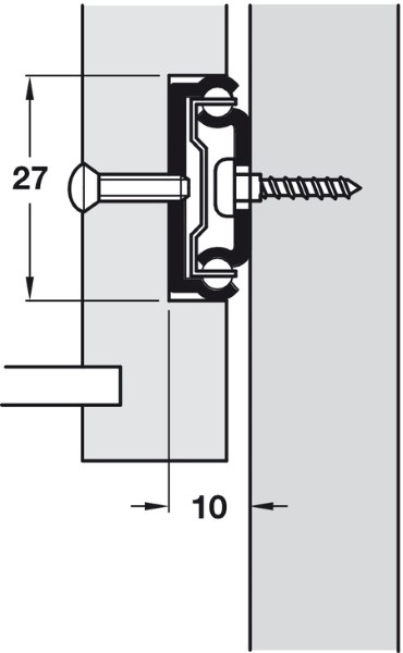 HAFELE 420.95.706 Drawer Runner Single Ext 27mm Grv 406mm (SET) - Image 4
