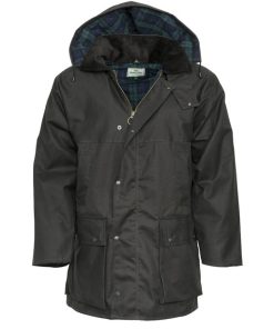 HOGGS WAX JACKET PADDED BROWN