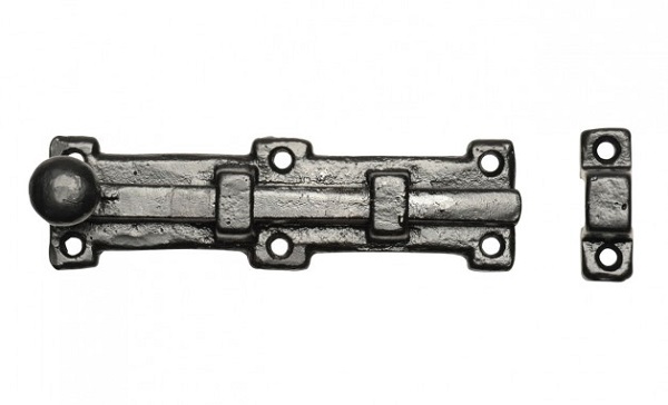 KIRKPATRICK 1155 6 Door Bolt 6 Antique Black (EACH) - Image 2