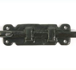 KIRKPATRICK 1546 Door Bolt Straight 101mm Antique Black (EACH)