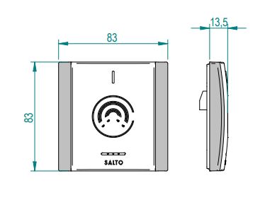 SALTO WRM9000 Wall Reader Prox Modular No PPD Socket (EACH) - Image 3
