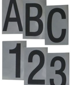Letter ‘D’ 50mm Black On PC (EACH)