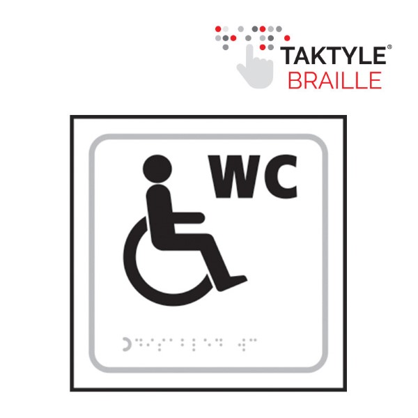 Disabled Inc W.c Sign Tactile 150×150 (EACH) - Image 2