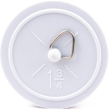 Plastic Sink Plug 1 3/4 White (EACH)