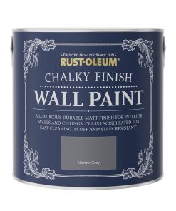 Rust-Oleum Chalky Wall Paint Marine Grey Matt 2.5L