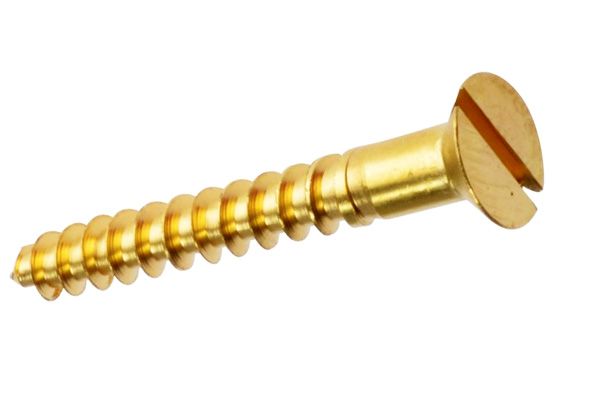 WoodScrew Countersunk 10 X1.1/2 Brass (EACH)