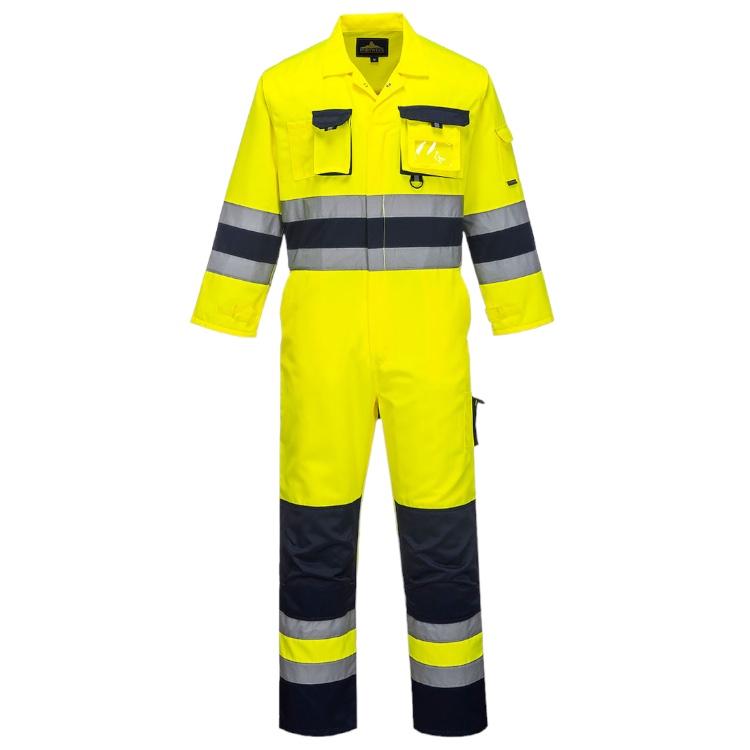 Nantes Hi-Vis Contrast Work Coverall - Image 2