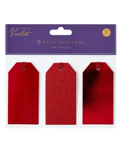 XBV-RD-9GGT 9 Pack Red Tags 100x 50mm