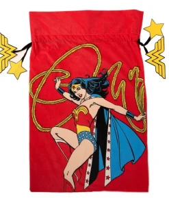 XM9760 Widdop 43.5cm x 70.5cm DC Comics Christmas Santa Sack – Wonder Woman
