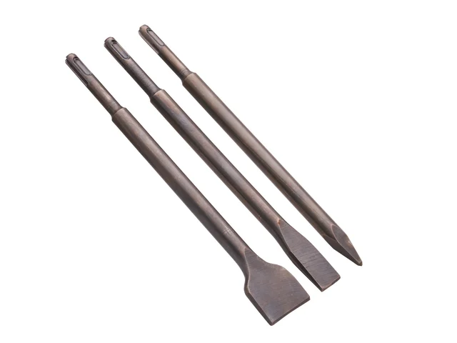 Faithfull 3 Piece SDS+ Chisel Bit Set - Image 2