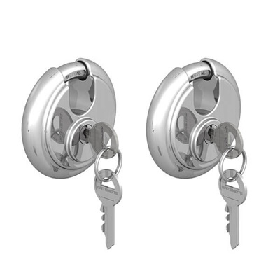 Discus Padlock | 2¾” 70mm Stainless Steel | Pack of 2 - Image 2